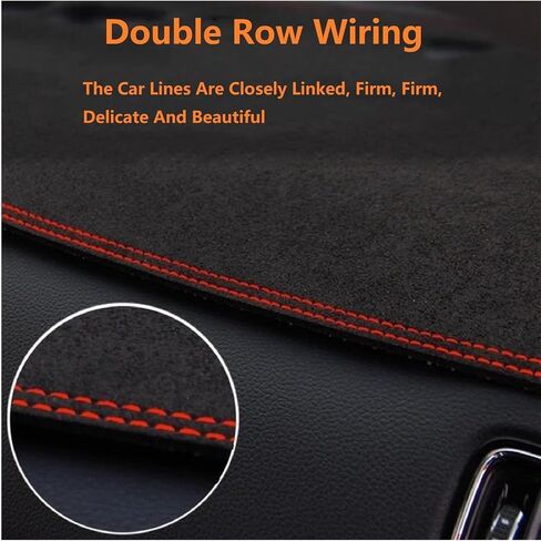 صيفي مضاد للسيارة من جلد الغزال الداخلي لوحة القيادة الداخلية غطاء السجادة مقلاة Sunshade Pad لـ Hyundai Tucson 2025 (رمادي ، مع HUD) in Saudi Arabia