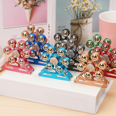 أدوات المكتب ذات الأداء المكتبي لـ Ferris-Wheels-Spinner: 4mins Metal Kinetic-Spinner Cooldgets لعيد الميلاد المنزل ، ADC-Toy ADHD ، هدية تخفيف الإجهاد للطفل للأطفال في سن المراهقة البالغة in Kuwait