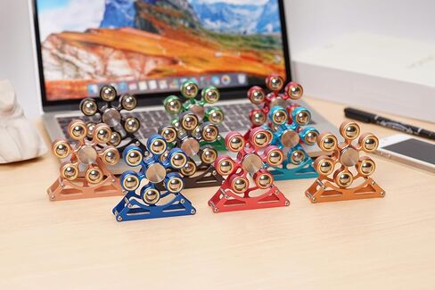 أدوات المكتب ذات الأداء المكتبي لـ Ferris-Wheels-Spinner: 4mins Metal Kinetic-Spinner Cooldgets لعيد الميلاد المنزل ، ADC-Toy ADHD ، هدية تخفيف الإجهاد للطفل للأطفال في سن المراهقة البالغة in Kuwait