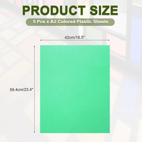 MECCANIXITY 5 Pcs Colored Plastic Sheets, A2 Transparent Amber Film Color Correction Gel Light Filter Waterproof 23.4 x 16.5" Sheet for DIY Crafts,LED Lighting,Photo (Purple) in Saudi Arabia