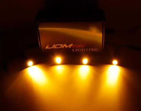iJDMTOY 20pc Set Xenon White LED Front Bumper Valance Accent Running Light Kit/LED Air Dam Light Kit, Compatible with Dodge/Chevy/GMC HD, Ford Super Duty Trucks or Semi Trucks in Saudi Arabia