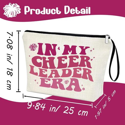 Gymnast Makeup Bag IN MY GYMNAST ERA Singer Fans Travel Cosmetic Bag Gymnastics Accessories Vacation Travel Organizer Zipper Pouch Gymnastics Gifts for Girls Women in Kuwait