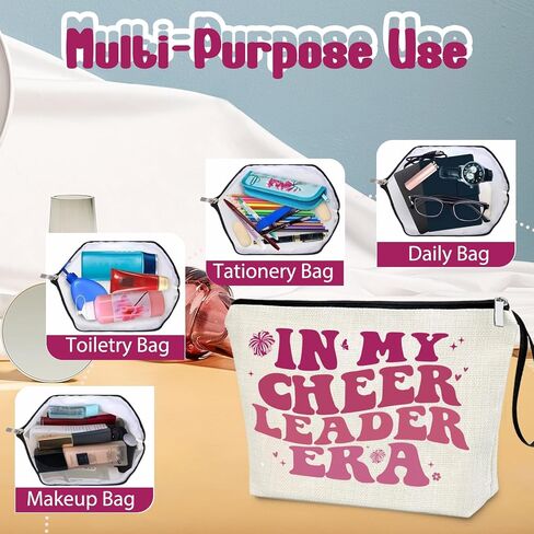 Gymnast Makeup Bag IN MY GYMNAST ERA Singer Fans Travel Cosmetic Bag Gymnastics Accessories Vacation Travel Organizer Zipper Pouch Gymnastics Gifts for Girls Women in Kuwait