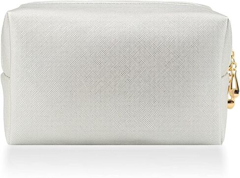 Small Makeup Bag Portable Cosmetic Bag for Women Makeup Pouch Waterproof Toiletry Bag for Travel (Beige, Normal) in Kuwait