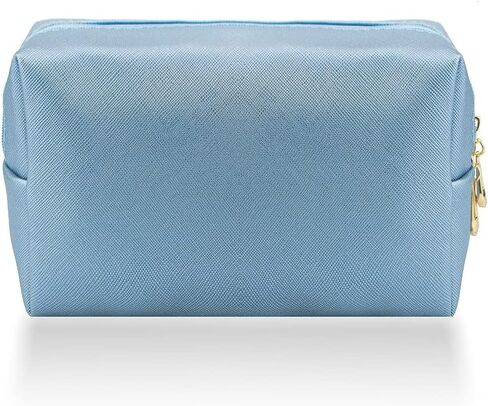 Small Makeup Bag Portable Cosmetic Bag for Women Makeup Pouch Waterproof Toiletry Bag for Travel (Beige, Normal) in Kuwait