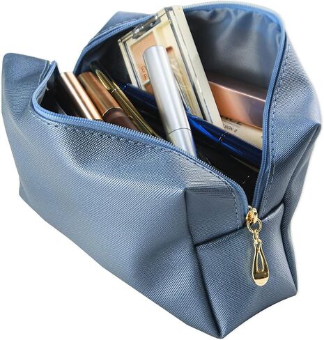 Small Makeup Bag Portable Cosmetic Bag for Women Makeup Pouch Waterproof Toiletry Bag for Travel (Beige, Normal) in Kuwait