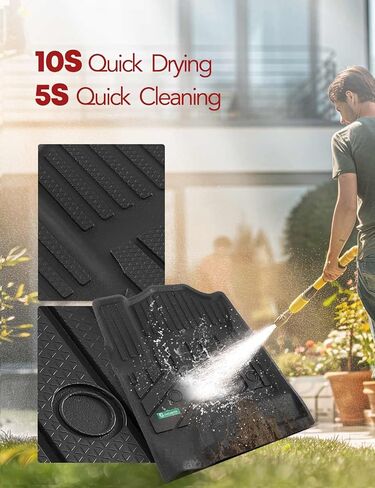 حصير Yhtauto Floor Floor & Backrest Cargo Liner متوافق مع Chevrolet Tahoe GMC Yukon 2015-2020 ليس لـ XL ، TPE All Weather Car Mats مقاومة للماء لبطانة الأرضية ذات الرائحة الأولى والثانية. in Saudi Arabia