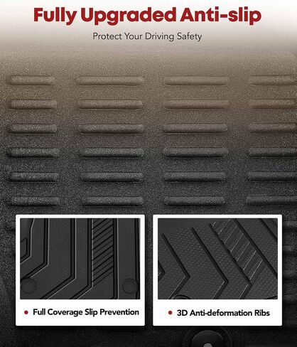 حصير Yhtauto Floor Floor & Backrest Cargo Liner متوافق مع Chevrolet Tahoe GMC Yukon 2015-2020 ليس لـ XL ، TPE All Weather Car Mats مقاومة للماء لبطانة الأرضية ذات الرائحة الأولى والثانية. in Saudi Arabia