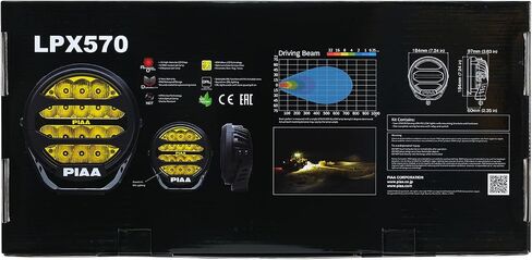 PIAA DKX576 مصابيح مساعدة ، LPX سلسلة Auxiliary Light 7 بوصة ، أصفر ، حزمة من مجموعة 2 in Saudi Arabia