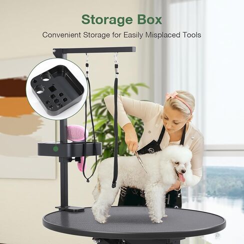 24 "طاولة تكييف الكلاب الكهربائية ، ورفع سريع قابل للتعديل ، طاولة تكييف الكلاب الثقيلة للكلاب الصغيرة مع طاولة مضادة للزلزال ، مجموعة عن بعد ، منظم الأدوات والذراعين ، الوردي in Kuwait