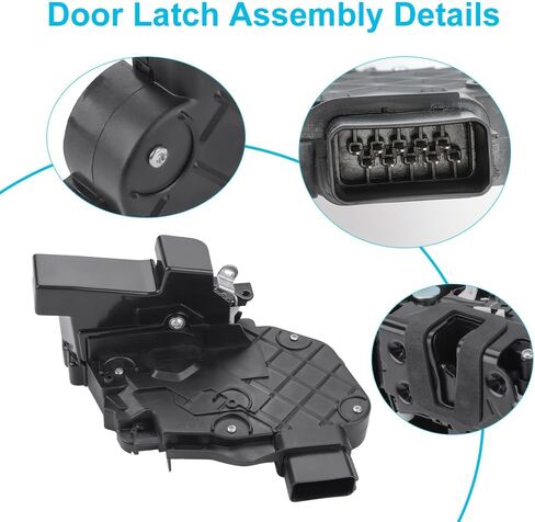 Front Left Driver Side Door Lock Latch Actuator Assembly Compatible with Land Rover LR2 LR3 LR4 Range Rover Evoque Range Rover Sport Door Latch Assembly Replacement for LR091527 in Saudi Arabia