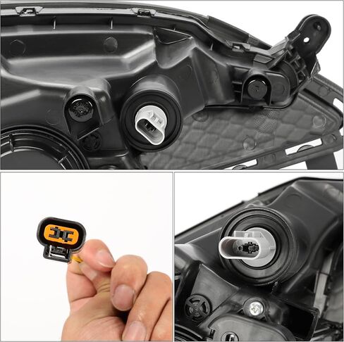 مجموعة ضوء الضباب الأمامية Kojem متوافقة مع 2013-2017 Hyundai Genesis Coupe w/Cover & Connector الجانب الأيسر الأيسر Lens Clear Astract Lamp Presentive لـ 922012M500 922022M500 865512M300 86522M300 in Saudi Arabia