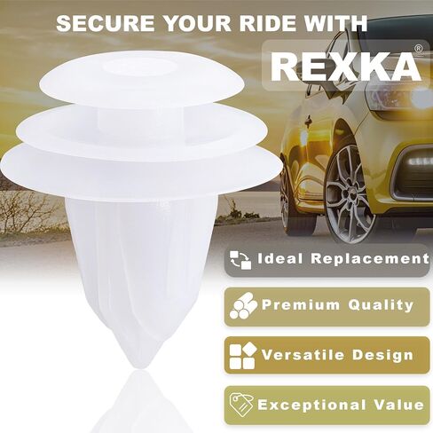 Rexka 10pcs Super Interior Door Trim Panels Clips Retainers 90467-10188 for Toyota Prius Tundra Camry Corolla Sienna Sequoia Tacoma 9046710188 in Saudi Arabia