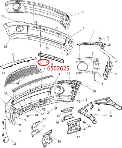 OAUTOO 20PCS Rear Bumper Fascia Retainer Clip for GM 10140480; Chrysler 6502625 APV Dodge 1500 2500 3500 4500 5500 in Saudi Arabia