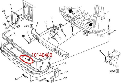 OAUTOO 20PCS Rear Bumper Fascia Retainer Clip for GM 10140480; Chrysler 6502625 APV Dodge 1500 2500 3500 4500 5500 in Saudi Arabia