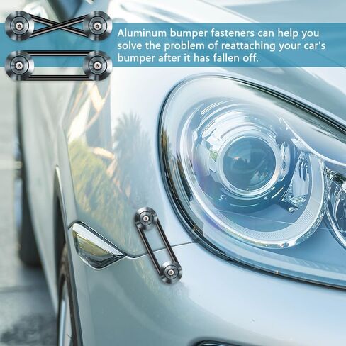 2PCS CAR CAR EQUIPER EQUIPER ، MONTER AUTLER CLIPS CLIPS CLIPS ، Universal Auto Fender Pumper Quick Prosists with Sceds Washers لمعظم المركبات (رمادية) in Kuwait