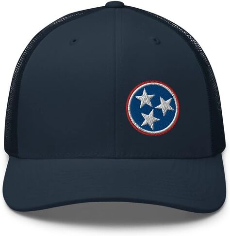 Tennessee Rep Your State Trucker Hat Tri Star Embroidered Snapback Hat Mesh Baseball Cap for Men and Women in Kuwait
