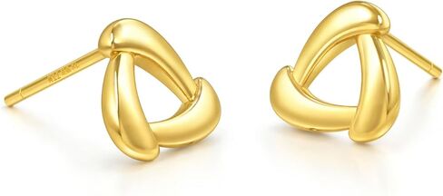 Sang Sang Sang 999 24K Solid Gold Dainty Stud أقراط للنساء 94093E in Saudi Arabia