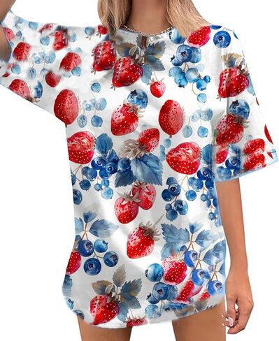 Oversized Shirt for Women 2025 Summer Graphic Tees Loose Fit Beach Vacation Clothes Casual Short Sleeve Workout Top in Saudi Arabia