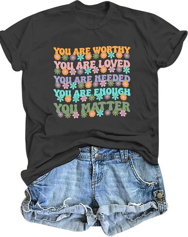 Teacher Shirts for Women Funny Graphic Tees Tops Casual Letter Print Teacher Gift Tshirt in Saudi Arabia