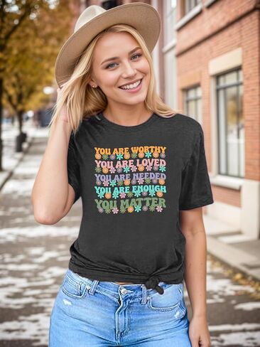 Teacher Shirts for Women Funny Graphic Tees Tops Casual Letter Print Teacher Gift Tshirt in Saudi Arabia
