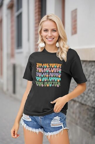 Teacher Shirts for Women Funny Graphic Tees Tops Casual Letter Print Teacher Gift Tshirt in Saudi Arabia