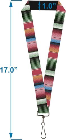 Buckle-Down Lanyard-1.0"-Zarape5 Vertical Multi Color Stripe in Saudi Arabia
