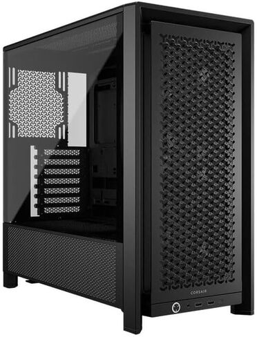 CORSAIR 4000D RS Frame Modular High Airflow Mid-Tower PC Case – 3X CORSAIR RS Fans – InfiniRail Fan Mounting System – Fits Multiple 360mm Radiators – Reverse Connector Motherboard Compatible – Black in Kuwait