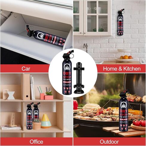 ABC Fire Extinguisher for Home - 2.2lb, Dry Powder Fire Extinguisher, 1A:10-B:C Rated, Certified for Car/House/Kitchen/Truck/Marine/Boat/Vehicle/utv/rv, 1 PACK in Saudi Arabia