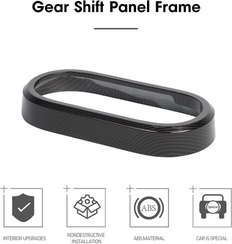 Car Gear Shift Panel Frame Cover Trim Interior Accessories for Jeep Wrangler JK JKU Rubicon Sahara Sport 2/4 Door 2007-2010 (Carbon Fiber Grain) in Saudi Arabia