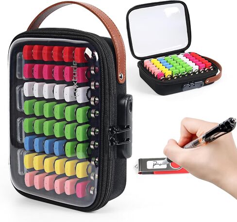 Luxtude Clear Flash Drive Case with Labels, Hard USB Case Organizer, USB Storage Box Holds 58 Drives & 8 SD Cards, Thumb Storage Holder, Flash Drives Holder for Samsung & Sandisk & Memory Stick in Kuwait
