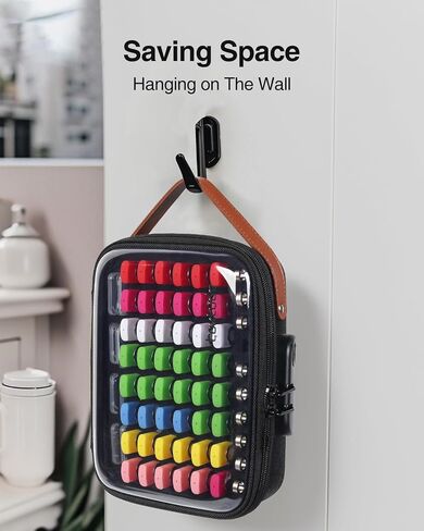 Luxtude Clear Flash Drive Case with Labels, Hard USB Case Organizer, USB Storage Box Holds 58 Drives & 8 SD Cards, Thumb Storage Holder, Flash Drives Holder for Samsung & Sandisk & Memory Stick in Kuwait