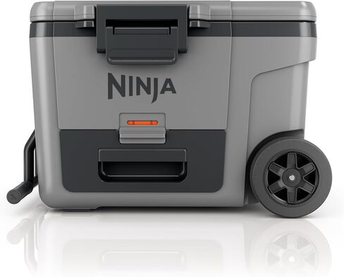 Ninja FrostVault 45qt Wheeled Cooler with Dry Zone, Integrated Fridge-Temp Dry Storage Drawer, Premium Heavy-Duty Insulated Cooler, Keeps Ice for Days, Lakeshore Blue, FB245BL in Kuwait
