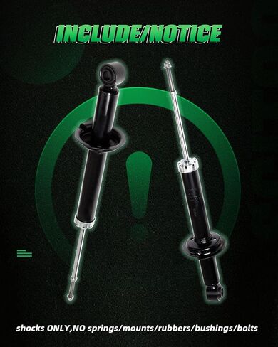 SCITOO - امتصاص الصدمات الأمامي لتويوتا يناسب 2013-2018 ل Toyota Avalon Shocks 3350002 3350003 Struts - 2PC Set in Saudi Arabia