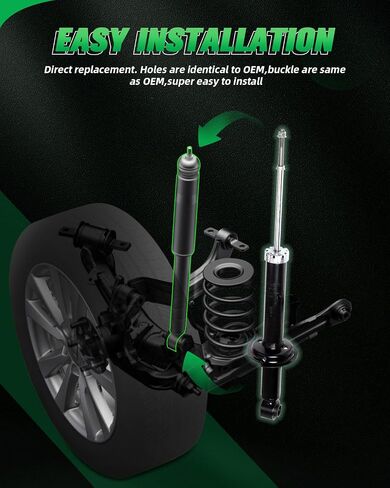 SCITOO - امتصاص الصدمات الأمامي لتويوتا يناسب 2013-2018 ل Toyota Avalon Shocks 3350002 3350003 Struts - 2PC Set in Saudi Arabia