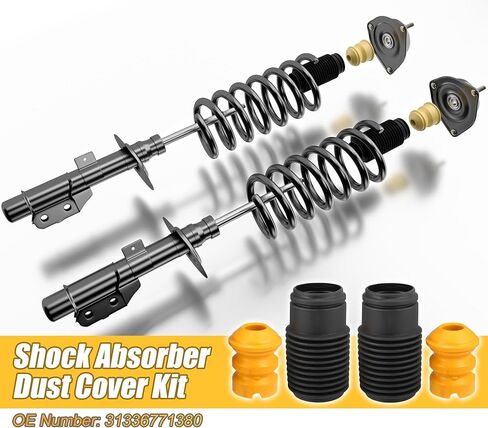 UXCELL 2 SET مجموعة غلاف الغبار امتصاص الصدمات استبدال لـ BMW 128I 2008-2013 NO.3133671380 in Saudi Arabia