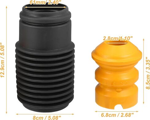 UXCELL 2 SET مجموعة غلاف الغبار امتصاص الصدمات استبدال لـ BMW 128I 2008-2013 NO.3133671380 in Saudi Arabia