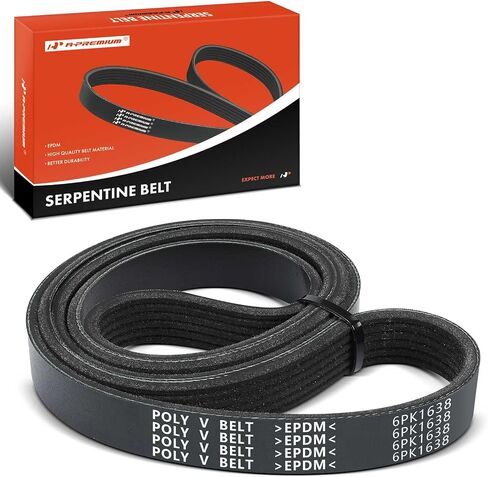 A-Premium Engine Drive Drive Belt متوافق مع Subaru Outback 2001-2004 & Chevrolet Corvette 2009-2013 & International Harvester HX520/HX620 2022 ، LT625 2021-2023 ، 3.0L 6.2L 14.9L in Saudi Arabia