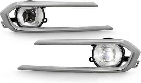 AKKON - Fits 2021-2024 Toyota Sienna LE|XLE|Limited|Platinum LED Chrome Fog Lights Pair w/Wiring Harness Power Switch in Saudi Arabia