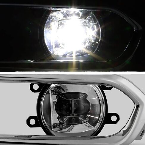 AKKON - Fits 2021-2024 Toyota Sienna LE|XLE|Limited|Platinum LED Chrome Fog Lights Pair w/Wiring Harness Power Switch in Saudi Arabia