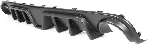 Diffuser الخلفي Ikon Motorsports متوافق مع 2012-2014 Chrysler 300 SRT ، Shark Fin PP Lower Valance Lip مع الضوء الأحمر in Saudi Arabia