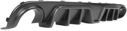 Diffuser الخلفي Ikon Motorsports متوافق مع 2012-2014 Chrysler 300 SRT ، Shark Fin PP Lower Valance Lip مع الضوء الأحمر in Saudi Arabia