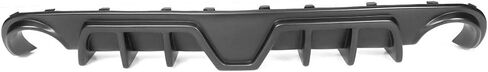 Diffuser الخلفي Ikon Motorsports متوافق مع 2012-2014 Chrysler 300 SRT ، Shark Fin PP Lower Valance Lip مع الضوء الأحمر in Saudi Arabia