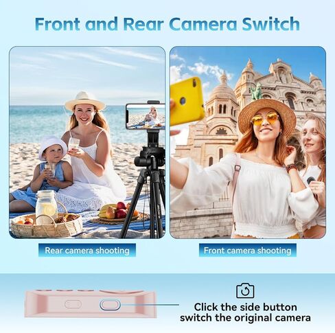 Bluetooth Camera Remote Shutter with Zoom and Switch for Photo and Vlogging,Wireless Video Scrolling for iOS & Android Smartphone, Page Turner for E-Book Cellphone Clicker for Tiktok in Kuwait