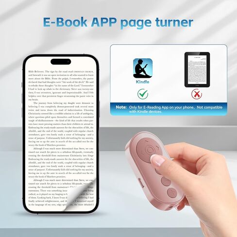 Bluetooth Camera Remote Shutter with Zoom and Switch for Photo and Vlogging,Wireless Video Scrolling for iOS & Android Smartphone, Page Turner for E-Book Cellphone Clicker for Tiktok in Kuwait