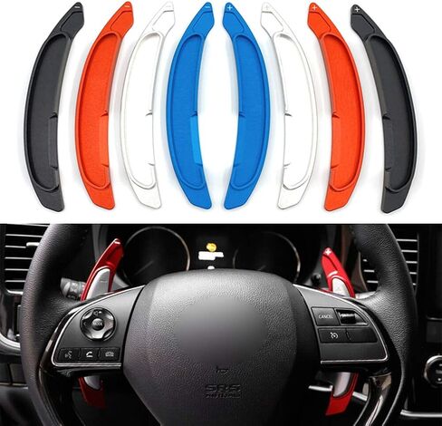 GZYF Car Auto CNC Aluminum Steering Wheel Shift Shifter Paddle Extension for MITSUBISHI Lancer, Outlander 2010-2016, Red in Saudi Arabia