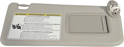 سائق Sun Visor أو جانب الركاب متوافق مع Toyota Rav4 2014-2018 استبدل 74320-42595 أو 74310-42593 اليسار الأمامي أو اليمين ، ظلال حماية الشمس ، مرآة المكياج ، رمادي (جانب السائق الأيسر) in Kuwait