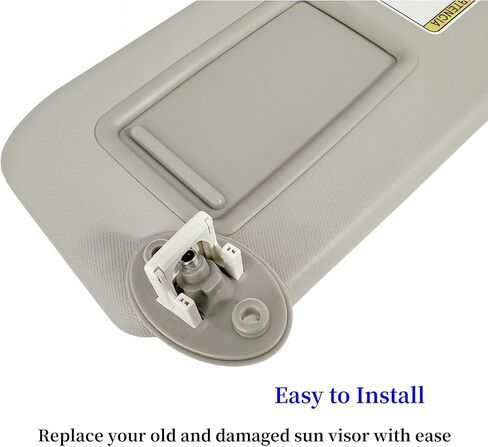 سائق Sun Visor أو جانب الركاب متوافق مع Toyota Rav4 2014-2018 استبدل 74320-42595 أو 74310-42593 اليسار الأمامي أو اليمين ، ظلال حماية الشمس ، مرآة المكياج ، رمادي (جانب السائق الأيسر) in Kuwait