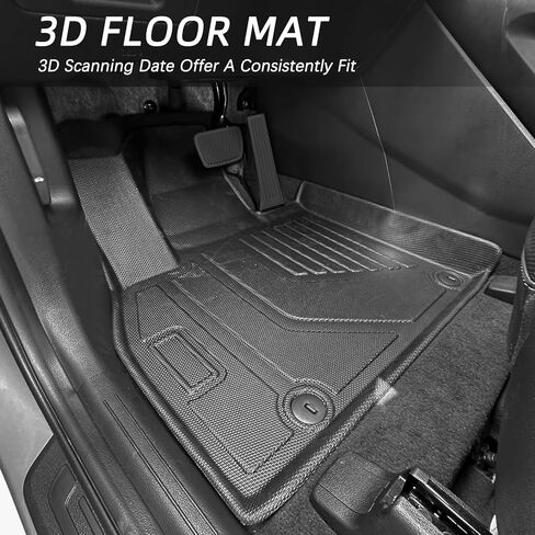 جميع الحصير في أرضية الطقس في Kia Telluride 2025-2020 7/8 مقعد مخصص TPE مجموعة كاملة (حصيرة الجذع مع الحصير مسند الظهر+الحصير الأرضية) لإكسسوارات Kia Telluride 2025 سوداء السيارات in Kuwait