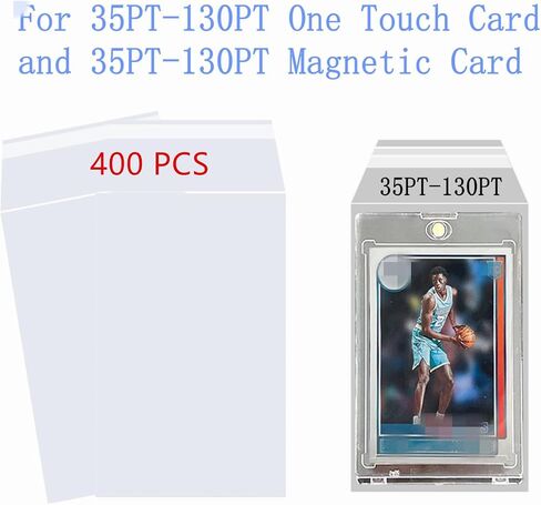 Resealable Team Bags for One Touch Card Holders 35PT-130PT, Fit Sleeves for Magnetic Card Holders, for One Touch Sleeves(35pt-130pt) (200) in Kuwait